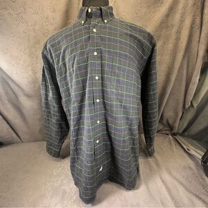 Ralph Lauren The Big Oxford Plaid Button Up Shirt XL 60” Chest